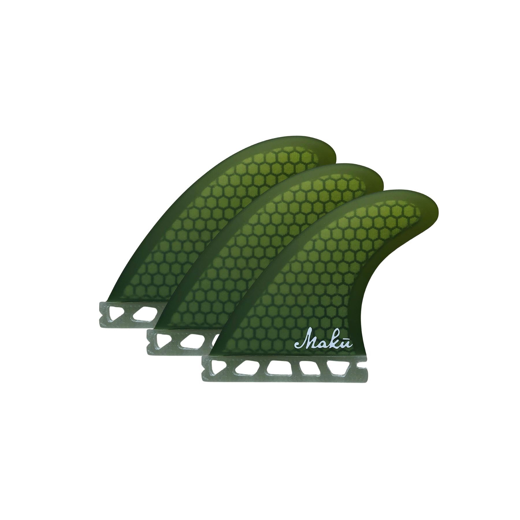 Ailerons Thruster Fins Shortboard Malibu Vert