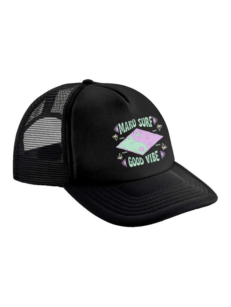 maku surf casquette enfant filet grille noir