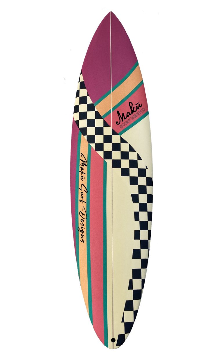 planche de surf maku deco vintage surfboard