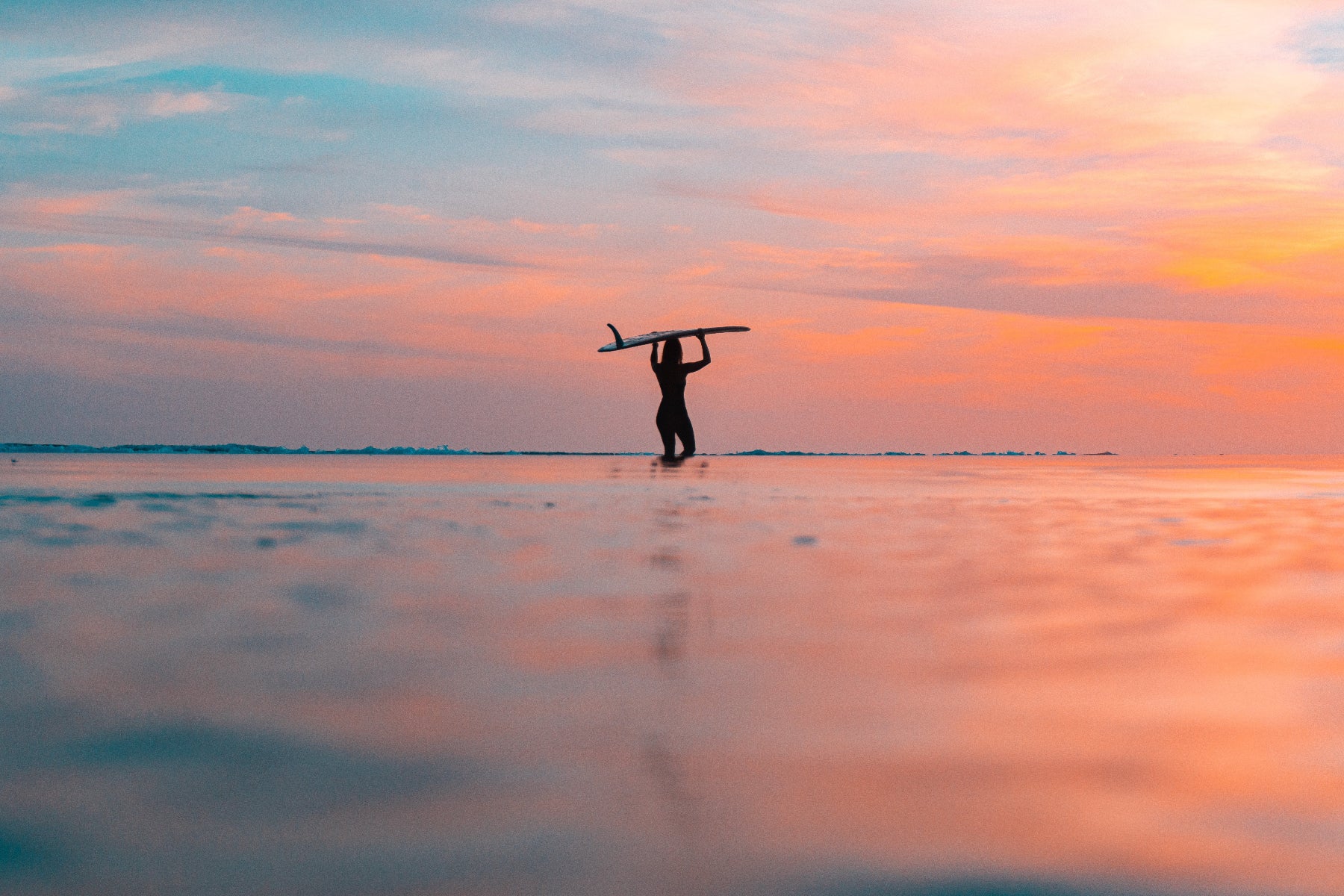 planche surf longboard couche de soleil