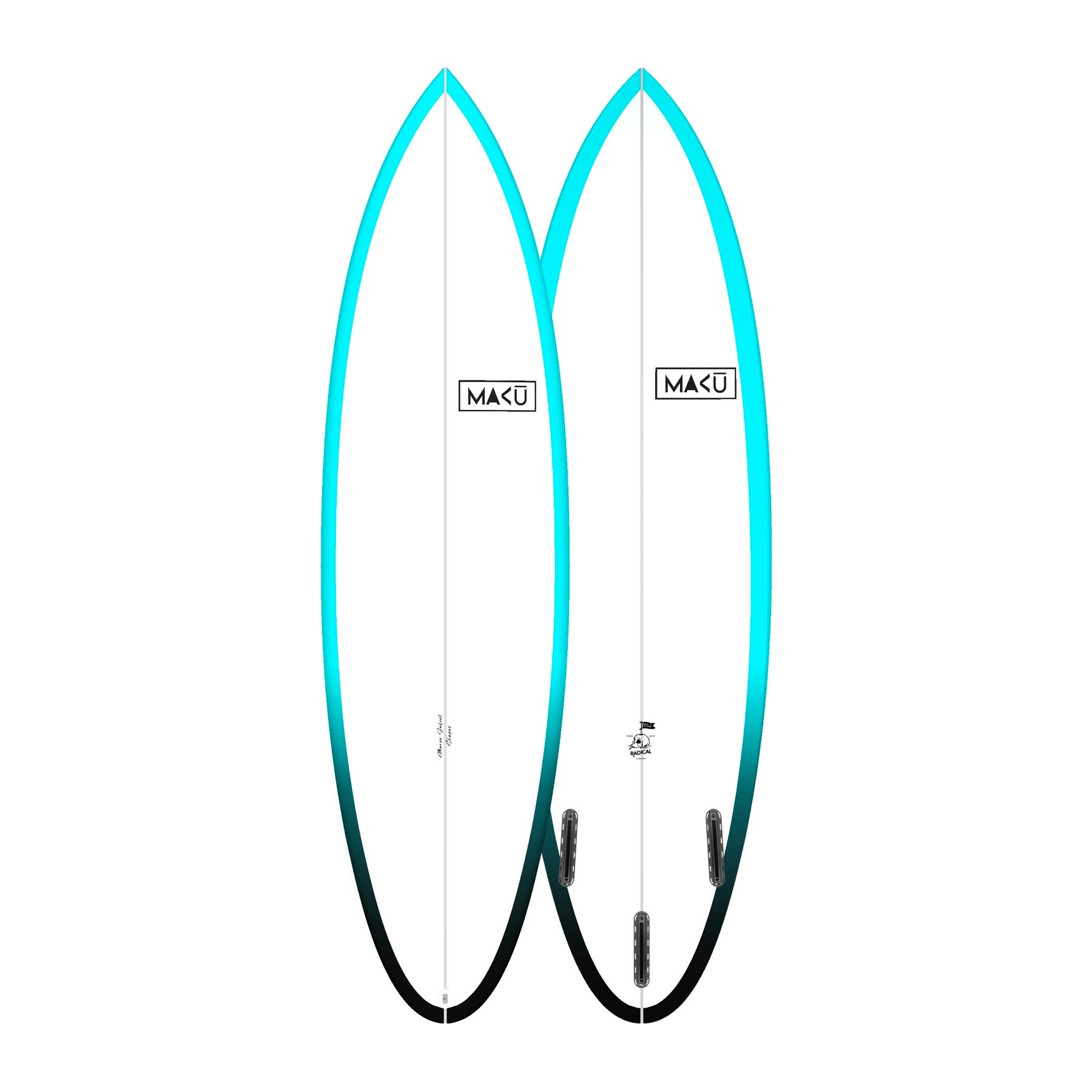 planche de surf shortboard maku radical round 